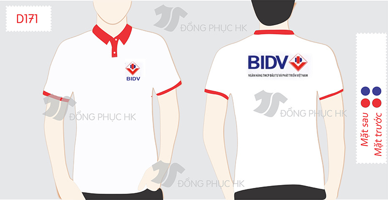 Sản phẩm áo đồng phục ngân hàng BIDV Việt Nam